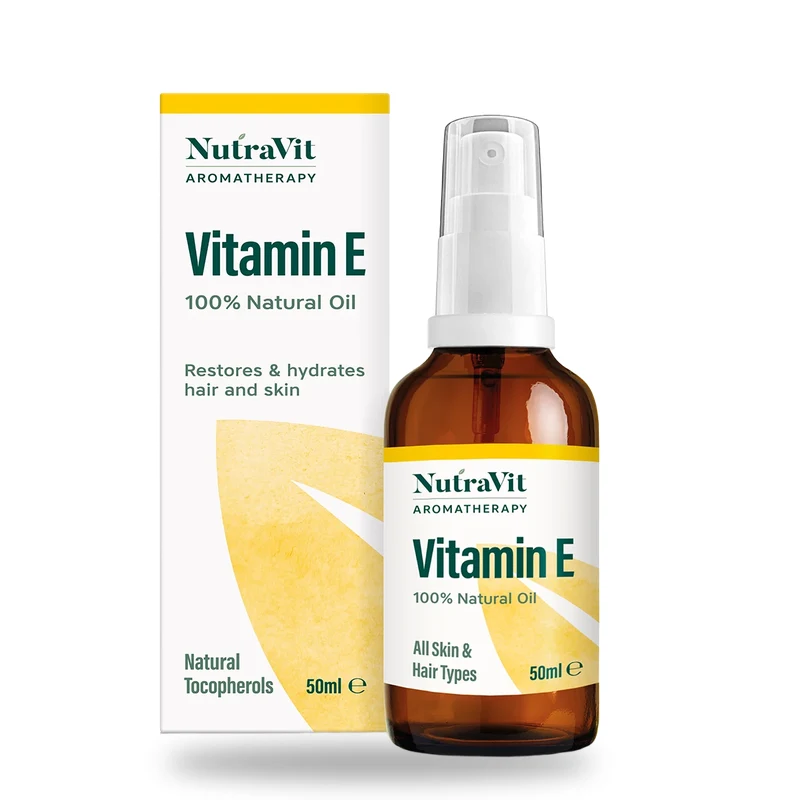 NutraVit Aromatherapy Vitamin E %100 Natural Oil, 50 ml, doğal tokoferoller